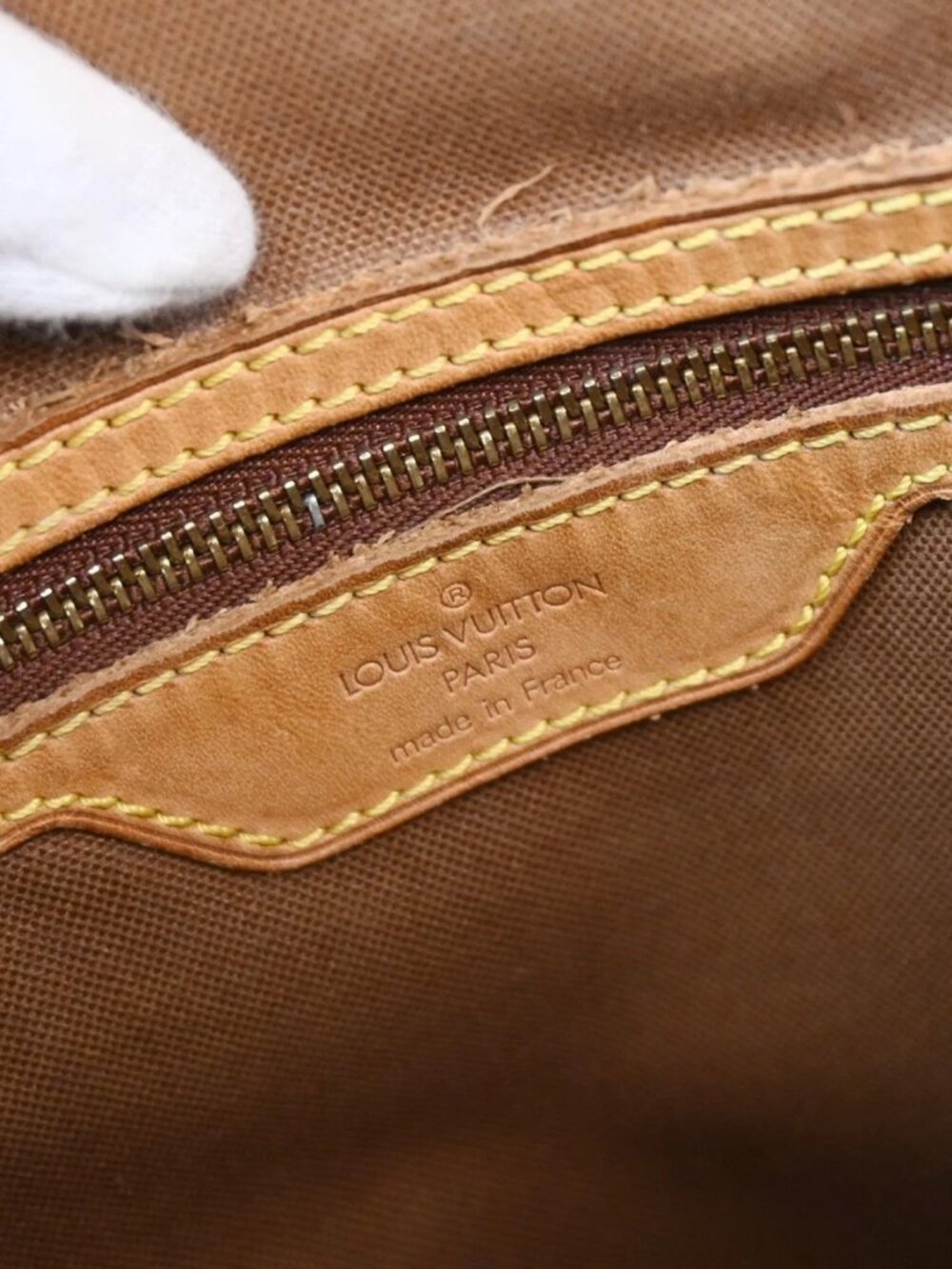 LOUIS VUITTON CABAS MEZZO HAND TOTE BAG MONOGRAM M51151 AR0999 RQ02069 - Picture 10 of 13